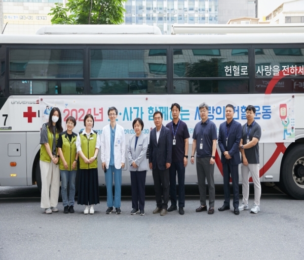 한양대학교구리병원, 2024년 한양대의료원 노·사가 함께하는 ‘사랑의 헌혈 운동’  실시